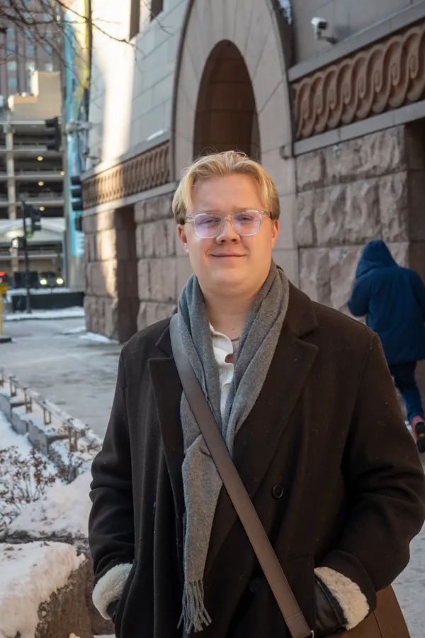 Andreas Myraune. Downtown Chicago in winter