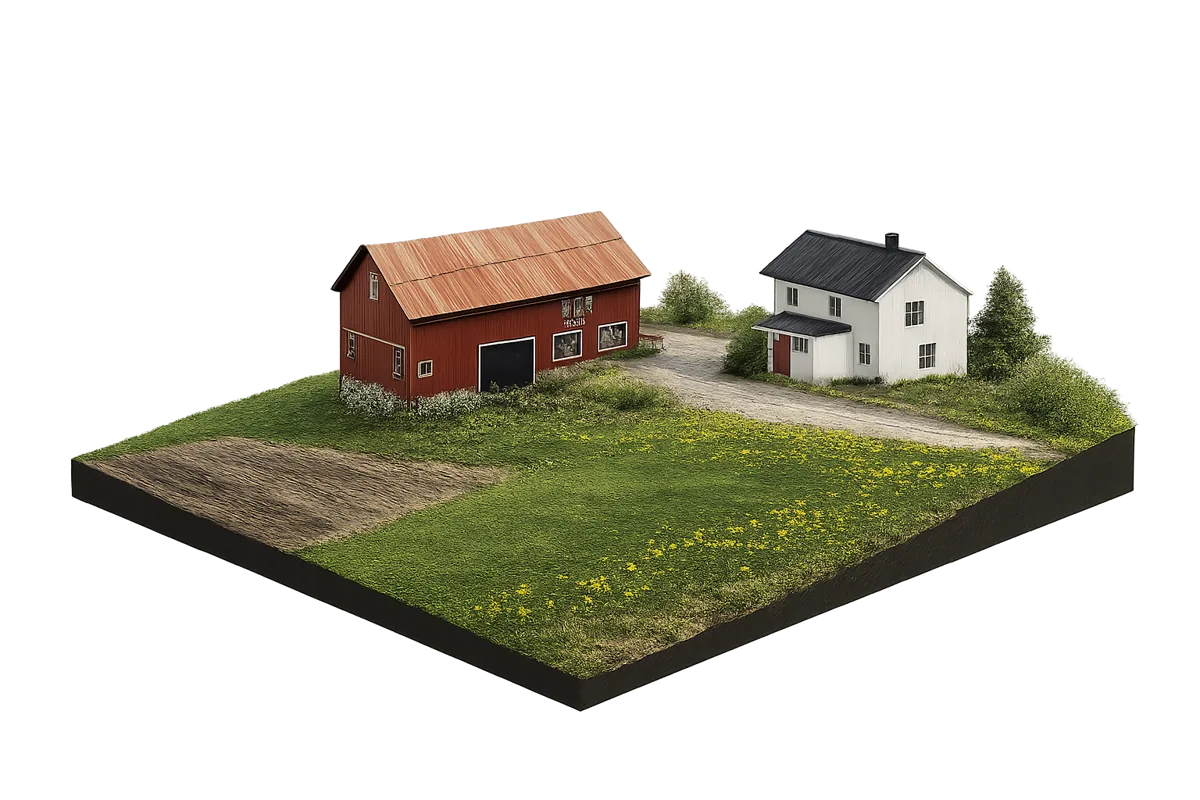 3D model of Rønningen Småbruk